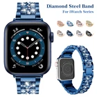 Ремешок синего цвета для Apple Watch series, браслет для iwatch 38 мм 42 мм 6 5 4 SE 40 мм 44 мм