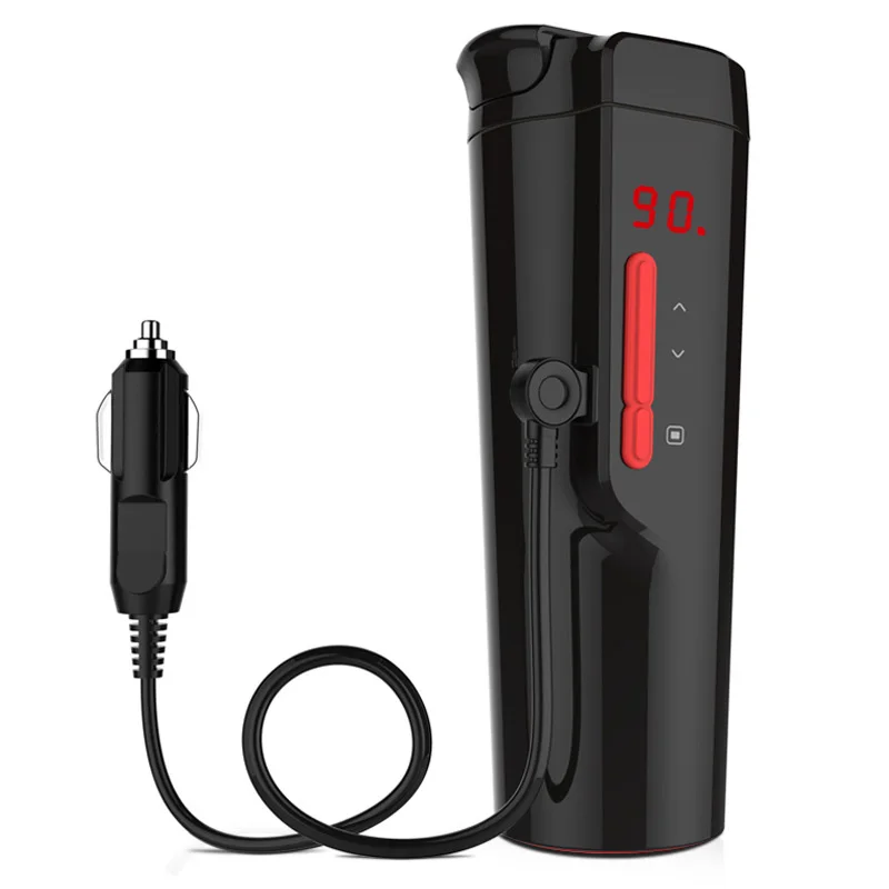 

Автомобильный умный нагревательный стакан с регулируемой температурой, цифровой дисплей, Автомобильный Электрический чайник для кипячени...