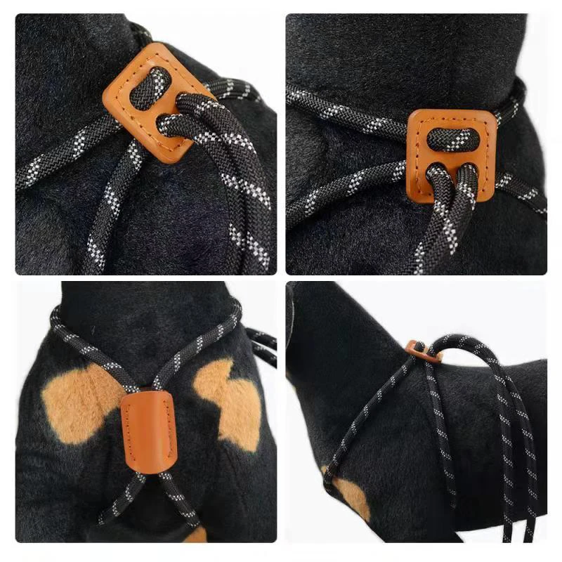 

Reflective Braided Nylon Rope Tracking Dog Leash Adjustable Pet Nylon Leash for Small Medium Large Extra Heavy Dogs JAN88