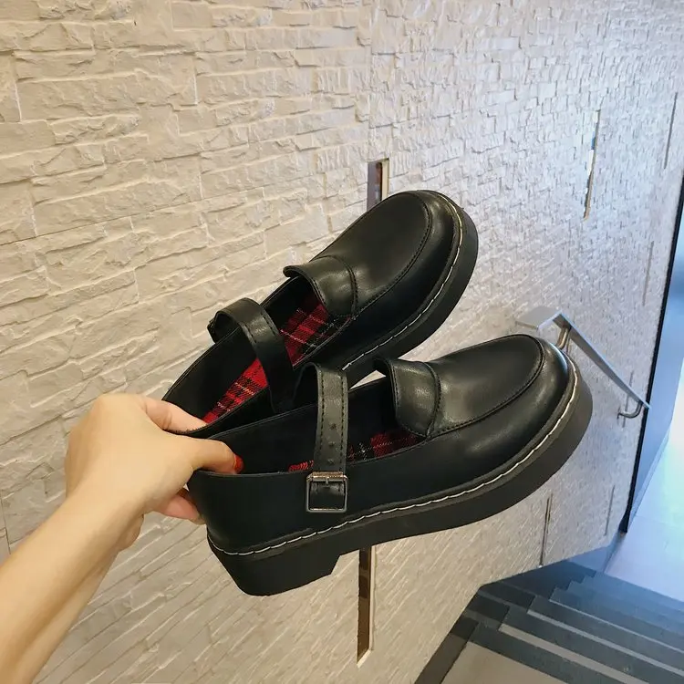 Mori/маленькие кожаные туфли в стиле ретро тонкие на плоской подошве японском