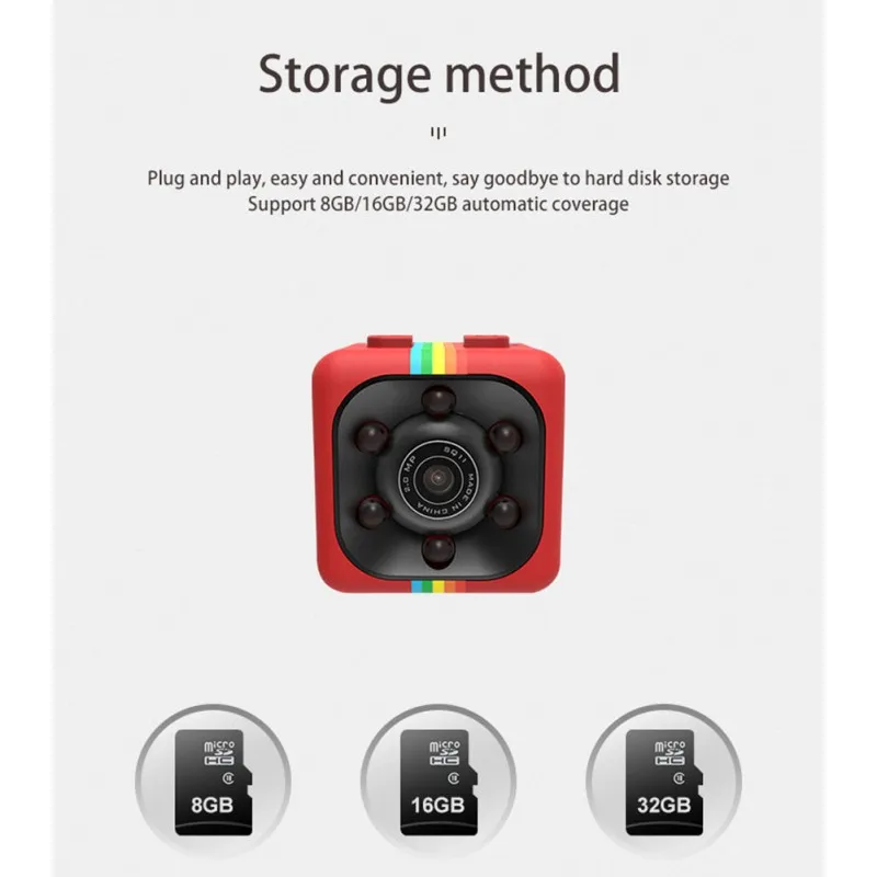 Мини sq11 Встроенный микрофон мини камера HD 1080p микро Кнопка запись