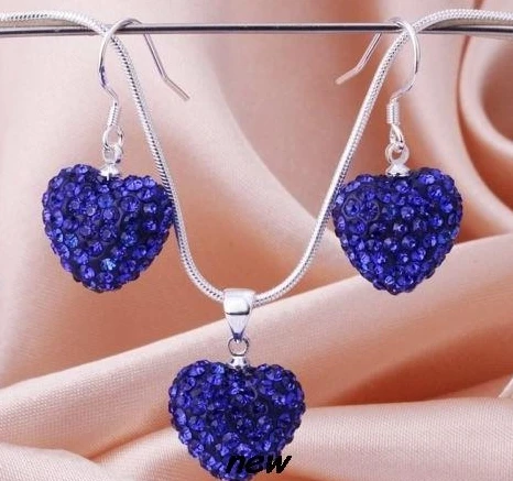 4 компл./лот Смесь многих цветов комплект с принтом в виде сердца посеребренные