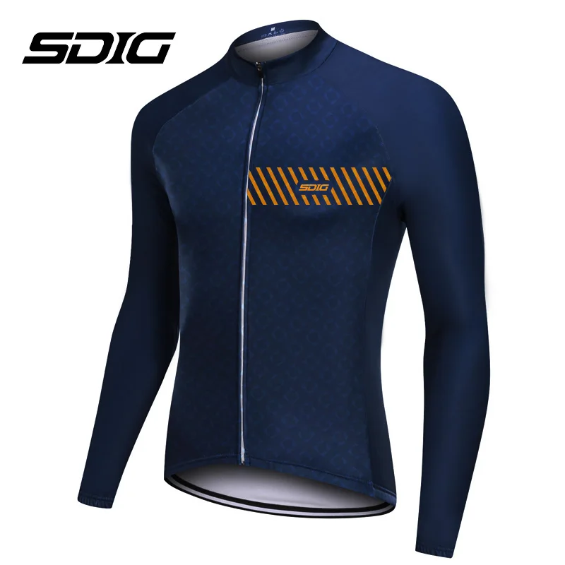 2019 лучшее качество Мужская велосипедная Джерси с длинным рукавом Тепловая