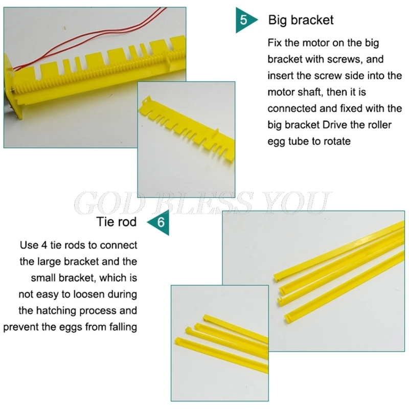 

Automatic 360 Degree Rotary Egg Turner Roller Tray Farm Incubation Tool Duck Quail Bird Poultry Eggs Hatching Incubator