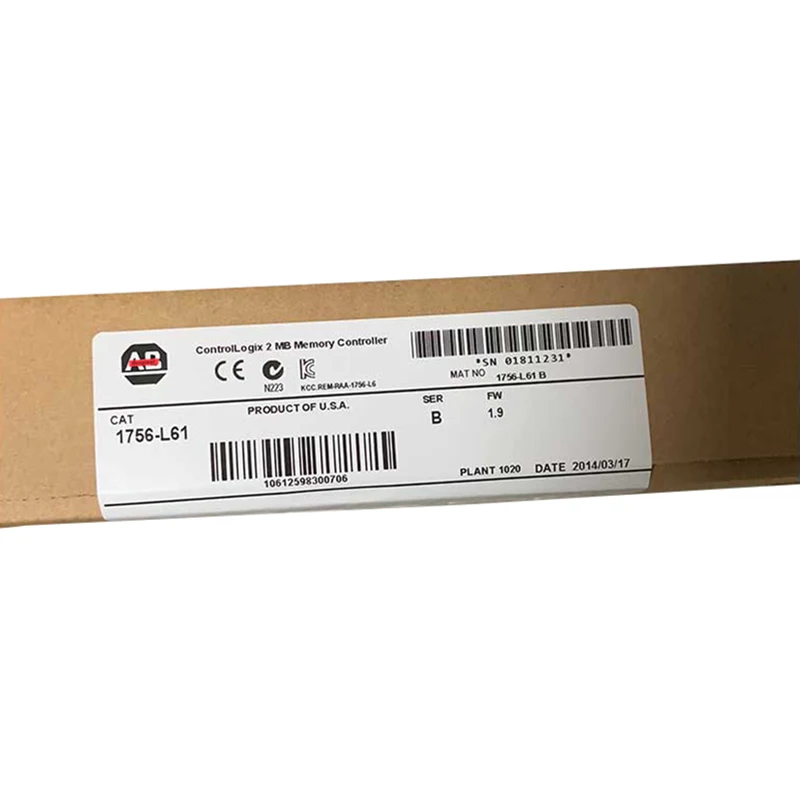 

Original Factory Agent, New Original 1756-L61 CPU Module