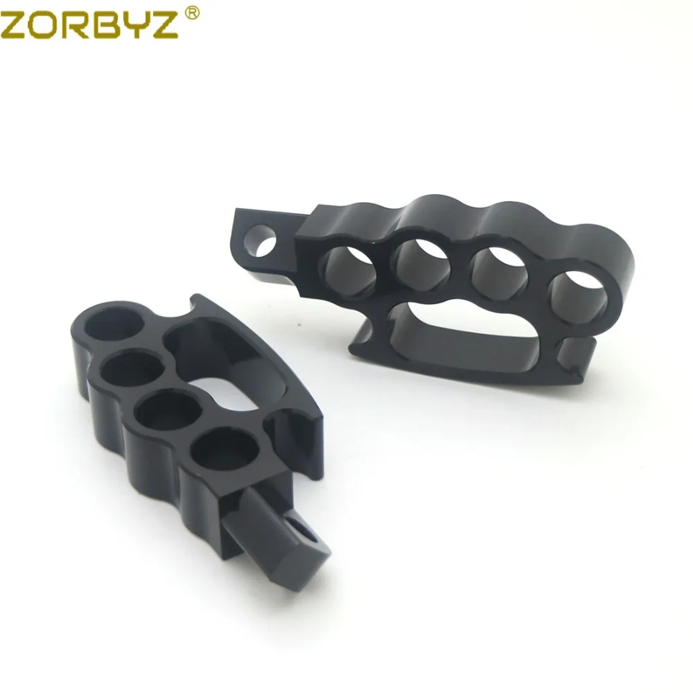 ZORBYZ мотоцикл черный управление подножки Летающий костяшки опорные подножки на заказ педаль для Harley V-Rod Sportster XL Dyna Soft