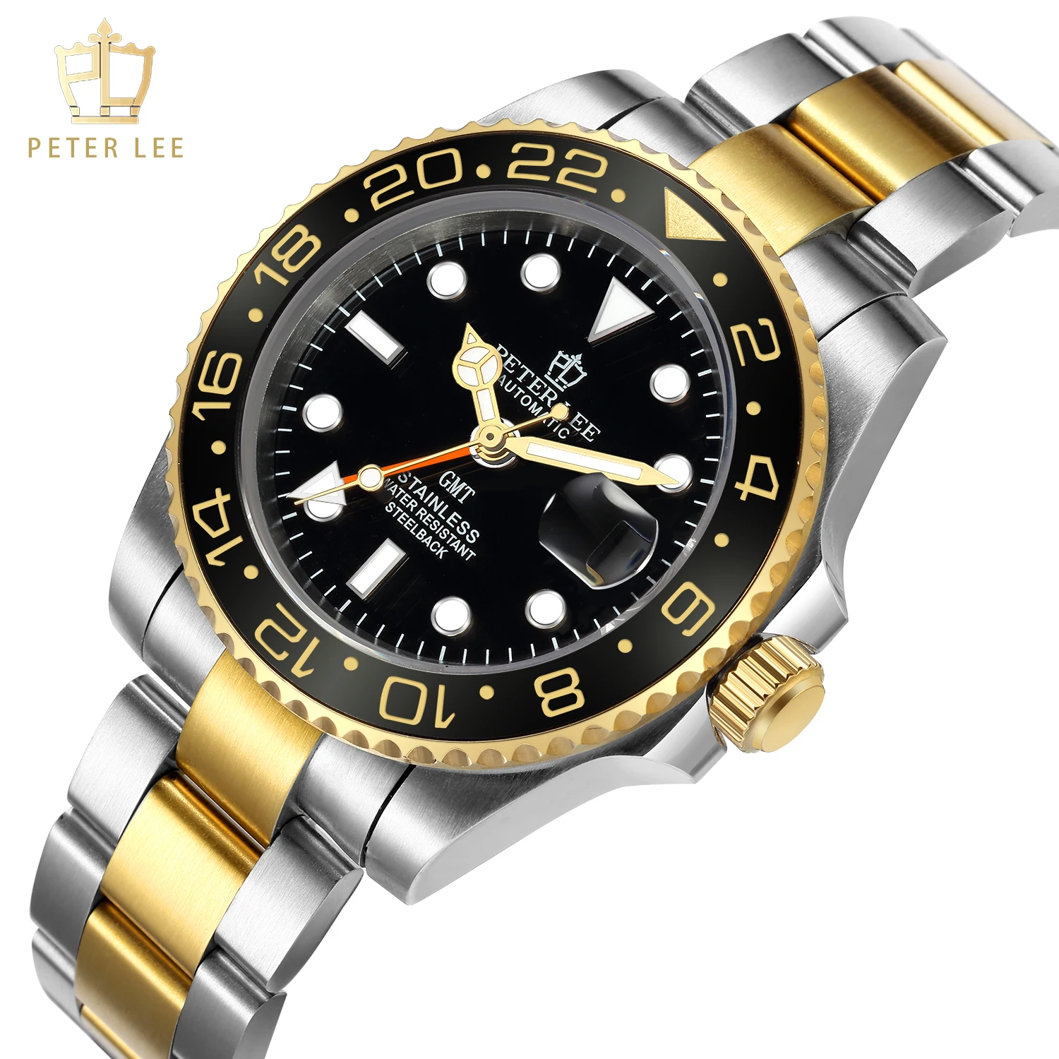 Новинка Мужские автоматические механические часы Peter Lee брендовые роскошные из