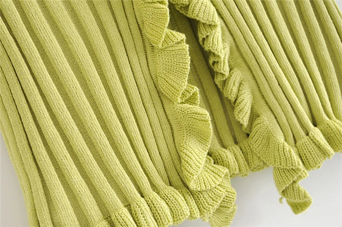 Chu Sau beauty Autumn Winter Sweet Chic 2 Colours Knitted Sweater Women Casual V-neck Single Breasted Good Elasticity Cardigans