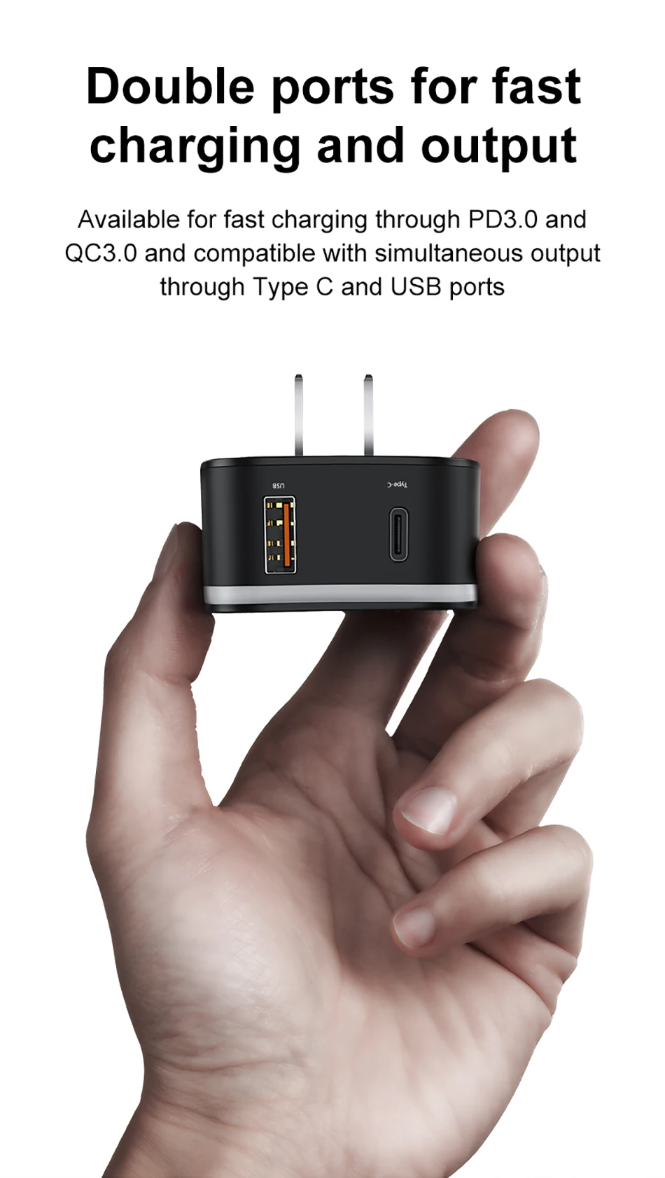 Baseus Быстрая зарядка 4,0 3,0 USB зарядное устройство адаптер питания QC QC4.0 QC3.0 usb type C PD Быстрая зарядка розетка для Великобритании/ЕС/Австралии/США