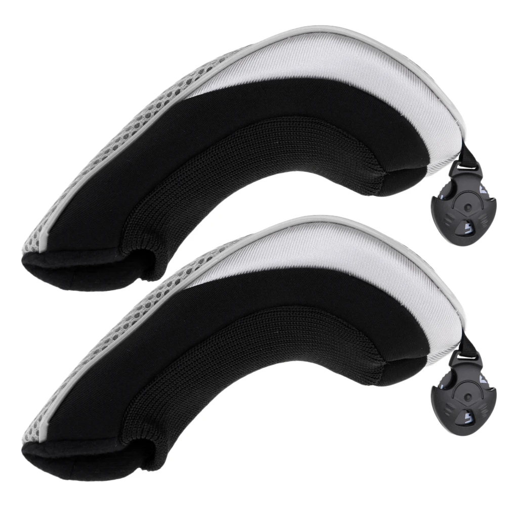 2 шт. сетчатый чехол для головы гольф клуба гибридный защитный с сменным номером