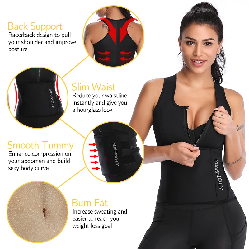 Женский тренировочный жилет для талии корсет похудения шейпер тела