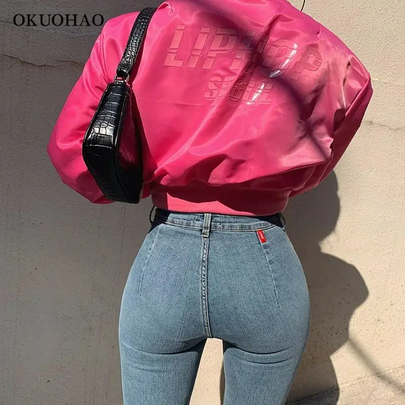 

Jean taille haute en Denim pour femmes, pantalon Slim extensible, bleu rtro lav, mode Sexy, Slim, crayon surdimensionn, 2021
