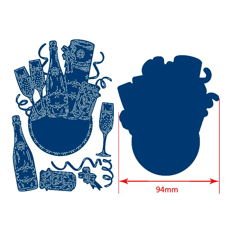 Металлические Вырубные штампы с блестящими пузырьками для скрапбукинга и