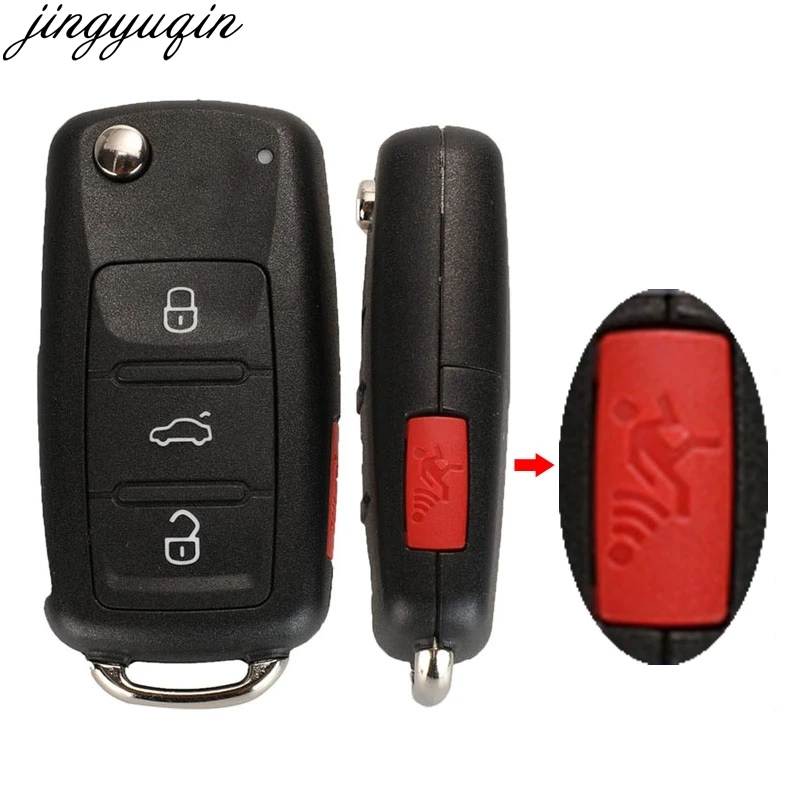 

Jingyuqin 4 Buttons Folding Flip Remote Car Key Shell 5K0837202AD For VW Caddy Eos Golf Jetta Beetle Polo Up Tiguan Touran
