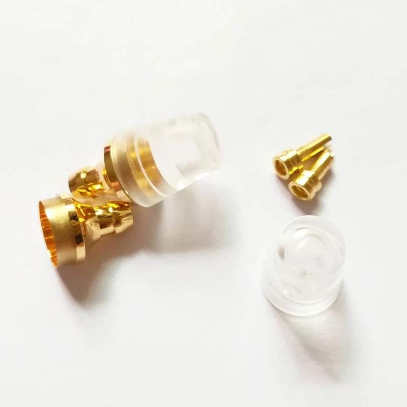 1 set 10 мм динамик блок корпус наушников для Shure DIY 1 пара наушники корпус со съемным контактным штекером аудиофил DIY - Цвет: 1 set
