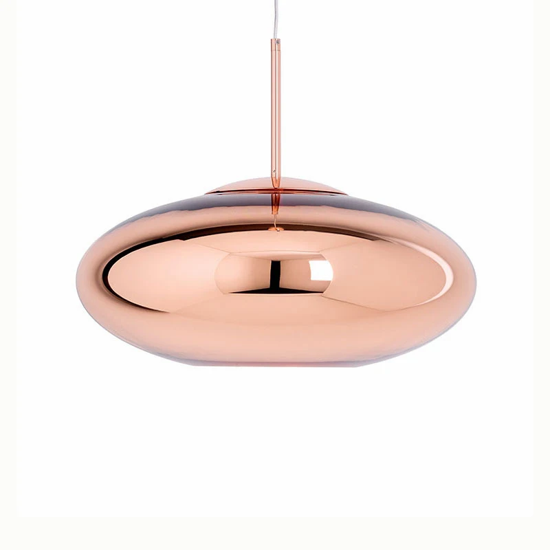 Постмодерн домашний декор подвесной светильник с медным покрытием и стеклянным