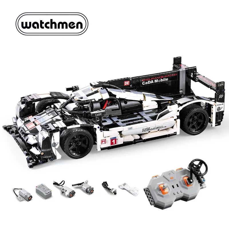 

CADA Technical Remote Control Racing Sports Car Bricks Speed Champions City MOC Building Block 2.4G Power Function Motors