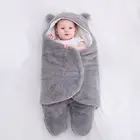 Спальный мешок для новорожденных, ультра-мягкое пушистое Флисовое одеяло для малышей, одежда для мальчиков и девочек, пеленка для сна