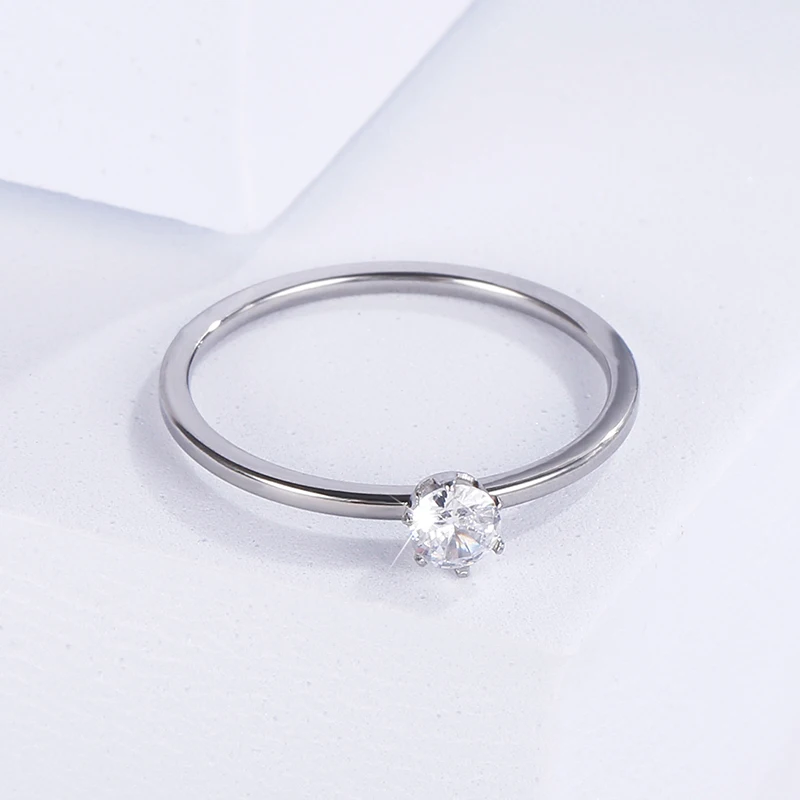S925 Серебряное обручальное кольцо для женщин простой стиль большое блестящее