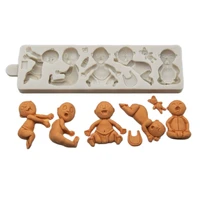 3d baby silicone mold chocolate cake decorating tools diy cookies fondant silicone mold baking handmade silicone soap mold k462