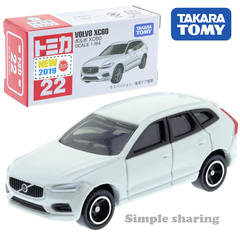Takara Tomy Tomica No.22 Volvo Xc60 спортивный автомобиль масштаб 1/64 популярная детская модель