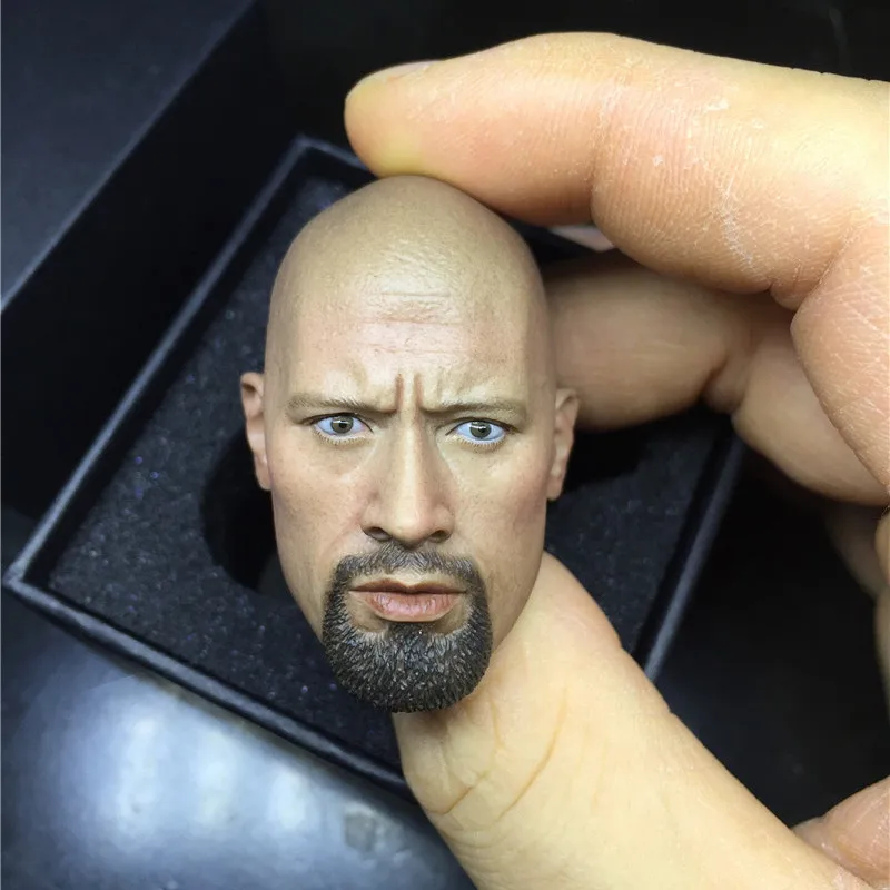 Каменная голова Dwayne Johnson масштаб 1/6 матовая телескопическая фигурка 12 дюймов |