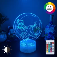 remote touch control dual mode anime cute moon beauty girl lovely kawaii cartoon kid child gift night lights for bedroom