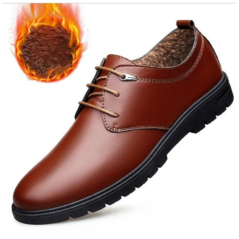 Новинка Высококачественная кожаная мужская деловая модельная обувь в