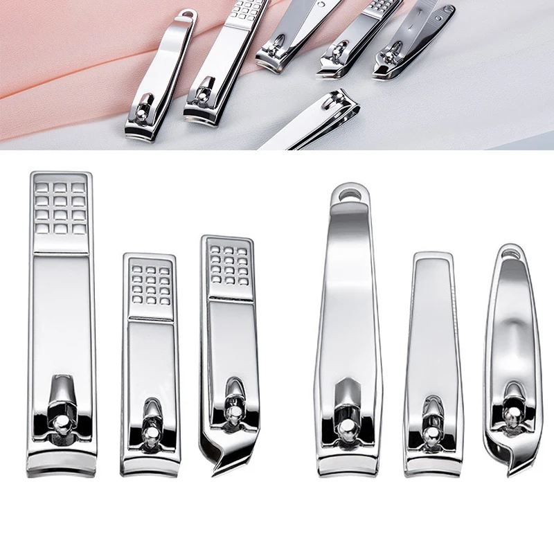Nail Clipper Stainless Steel Cutter Nipper Trimmer Knife Manicure Pedicure Tools Professional Finger Toe 2 Style Clippers Set | Красота и