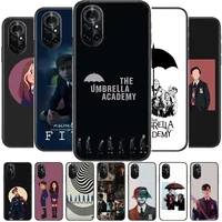 the umbrella academy clear phone case for huawei honor 20 10 9 8a 7 5t x pro lite 5g black etui coque hoesjes comic fash desig