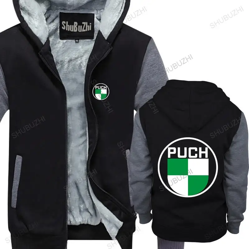 

new arrived men hoodies winter Puch Bicycles Automobiles cotton fleece jacket for man thick hoody male coat