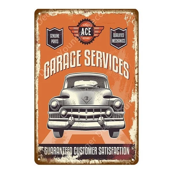 

Gramp's Garage Tin Signs Car Repair Tyres Metal Poster Wall Art Decor Vintage Decorative Plate My Garage My Rules Plaque YI-087