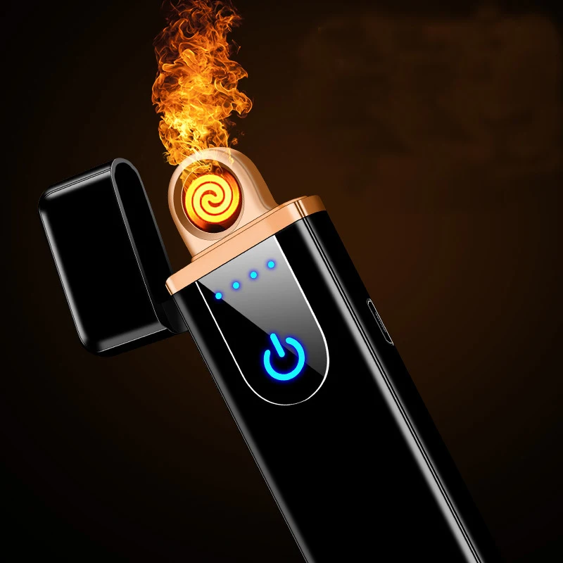 USB аккумуляторная Сенсорная Электронная Зажигалка из вольфрамового цинкового