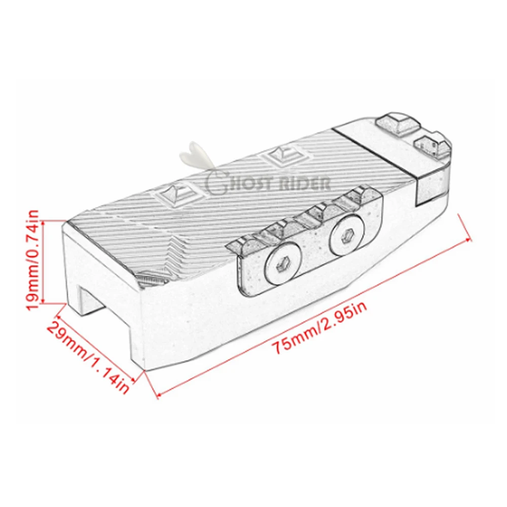 Мотоциклетные аксессуары CNC алюминиевые задние колышки для ног адаптер