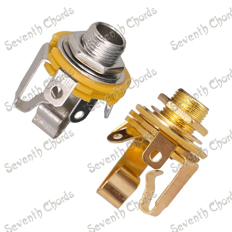 2 предмета холостого хода 1/4 &quotстерео джек Вход розетка для Электрогитары бас