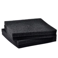 50cmx50cmx4cm aquarium fish tank biochemical filter sponge black filtration foam pad light weight and softness design