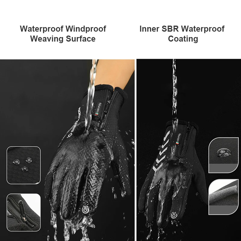Зимние перчатки для катания на лыжах водонепроницаемые мотоцикле сноуборде