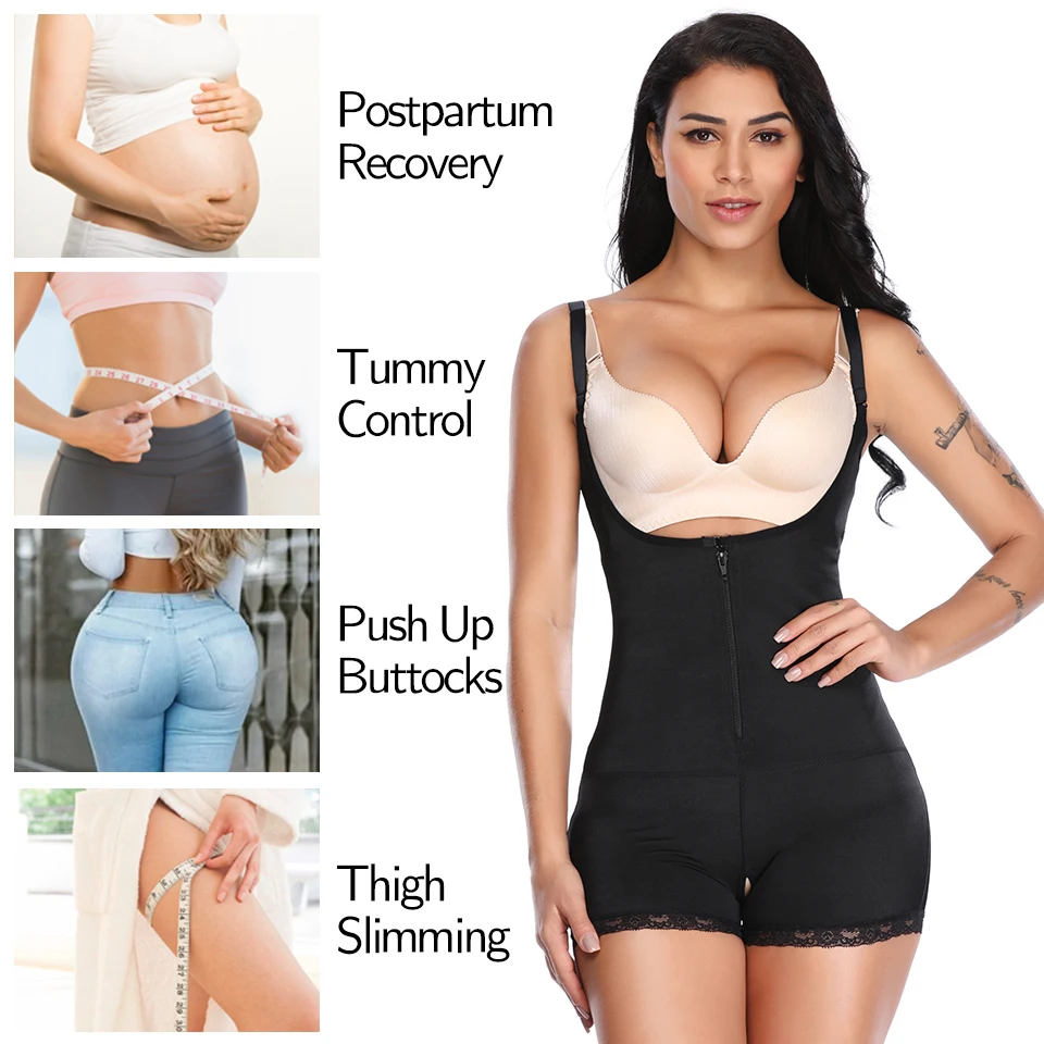 Корректирующее белье боди для женщин с контролем живота нижнее похудения