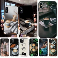 penghuwan a cup of coffee custom photo soft phone case for iphone 11 pro xs max 8 7 6 6s plus x 5s se xr case