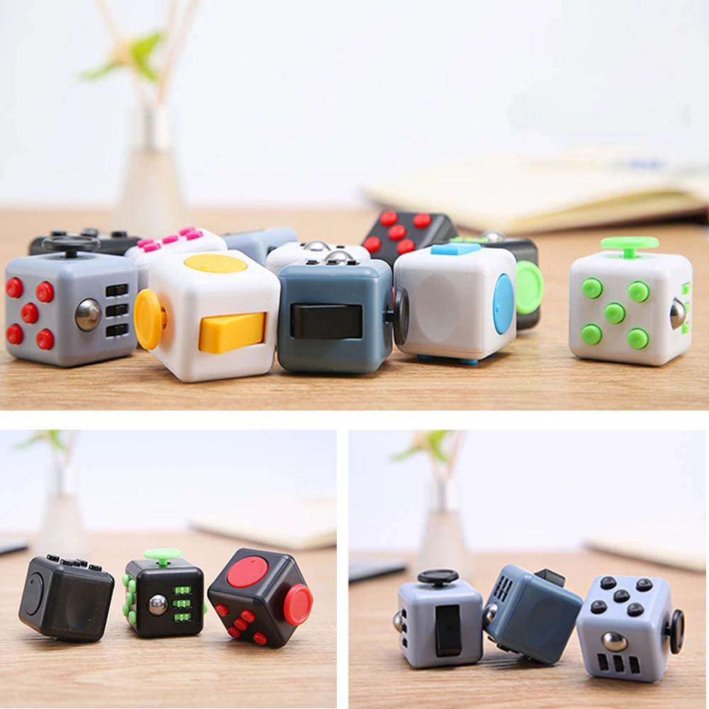 Традиционная игрушка-антистресс игрушка-гироскоп кубик для взрослых виниловые