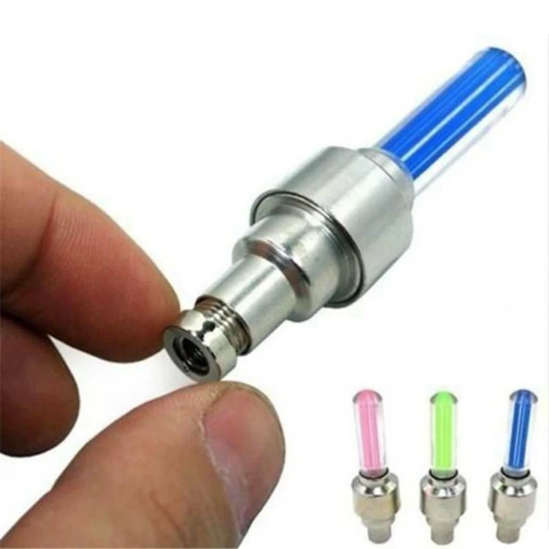 

Motorcycle Bike Light With No Battery Mountain Road Bicycle Lights LEDS Tyre Tire Valve Caps Wheel Spokes LED Light Cafe Racer