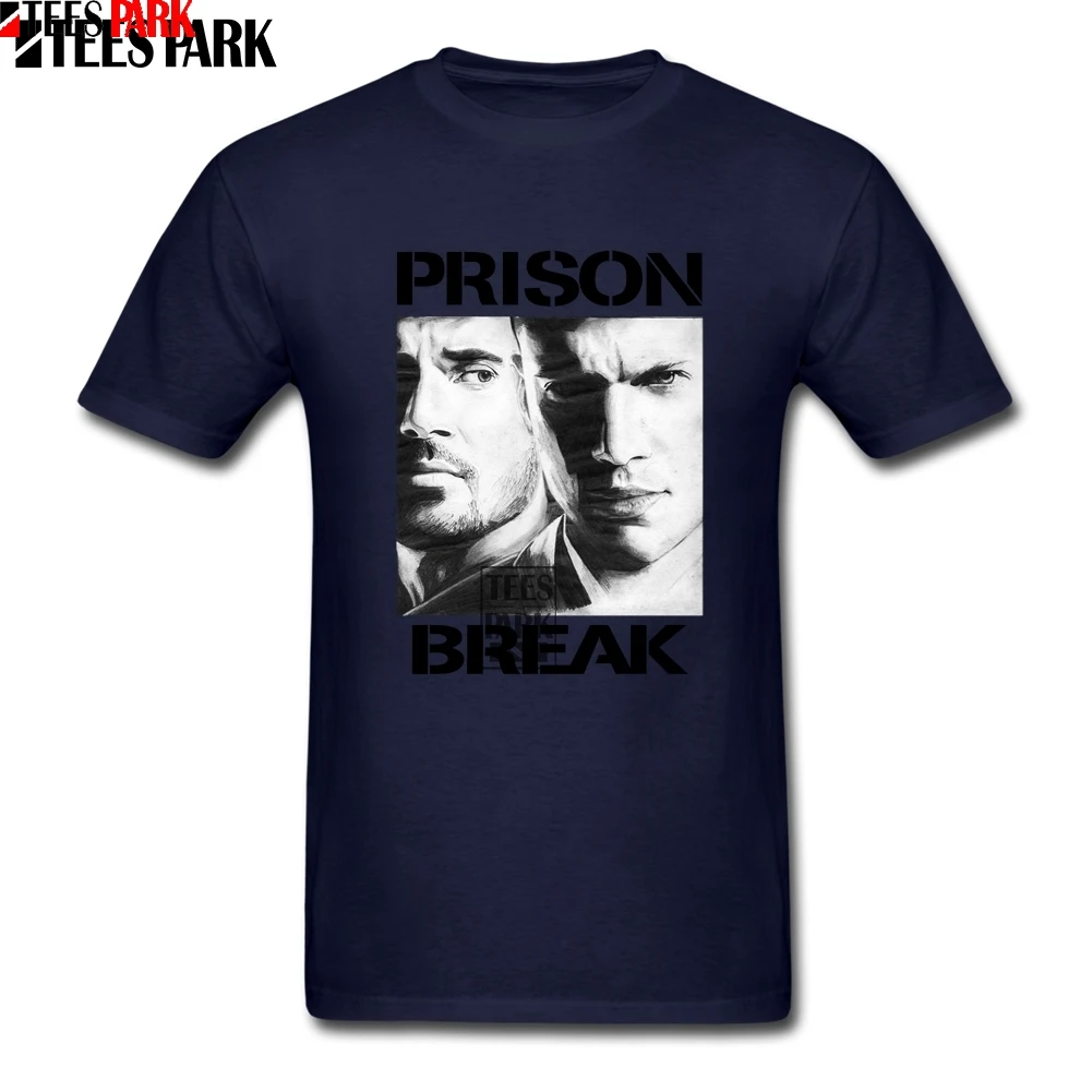 Design Tee Shirt Prison Break Fitted T Shirts Youth Classic Men Colours Dress 2020 Summer Fashion Style | Мужская одежда