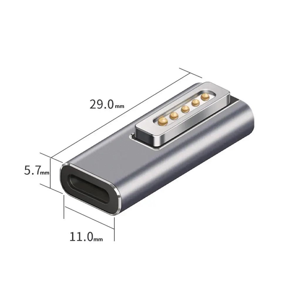 Переходник Type-c/Mag safe2 для Macbook Air/pro портативный светодиодный алюминиевый сплав