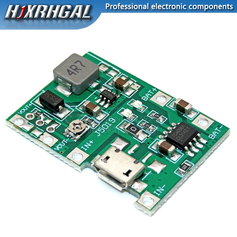 Регулируемый пошаговый модуль 3 7 для зарядки литиевого аккумулятора 18650 в 9 В 5 2