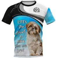 plstar cosmos shih tzu 3d printed t shirt harajuku streetwear t shirts funny dog men for women short sleeve