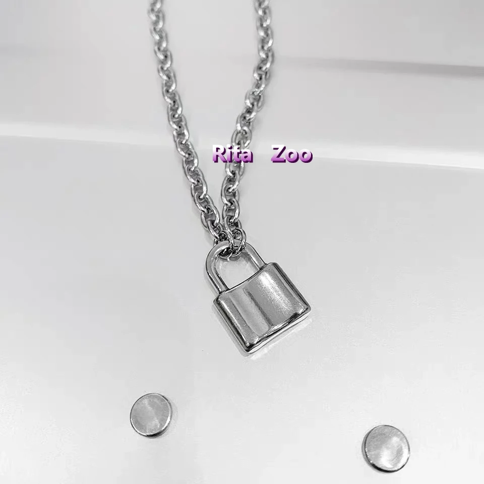 Женское длинное ожерелье с замком в стиле панк подарочное колье чокер на шею