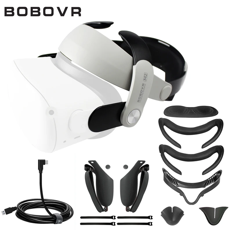 Очки виртуальной реальности BOBOVR M2 для Oculus Quest 2 Halo ремешок крышки на ручки лица