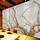 Пользовательские фото обои японский стиль вишни дерево росписи Ресторан горячий горшок ресторан чай художественный магазин фон 3D Фреска