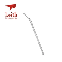 keith titanium drinking straw with 1 clean brush bend and straight family drink straws camp hike eco friendly food grade 21cm