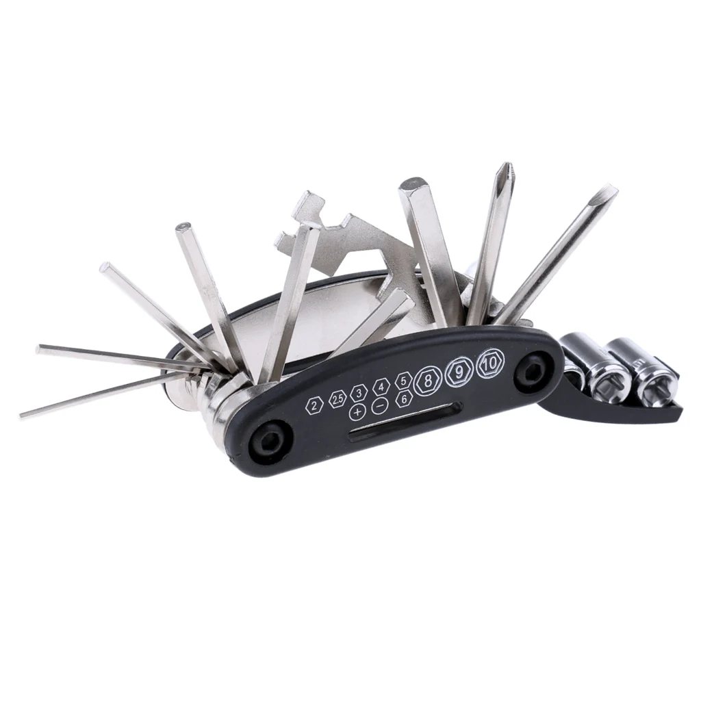 Портативный многофункциональный набор инструментов для ремонта велосипеда 15 в 1